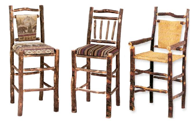 hickory bar stools curved back hickory rustic arch barstools available in natural bark finish only cane upholstery or rail back styles hickory hickory bar stools curved back hickory rustic arch barstools available in natural bark finish only cane upholstery or rail back styles hickory